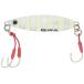  Major craft искусственная приманка металлический крючок jig palashoa slow модель 40g #07 Zebra свечение JPSLOW-40