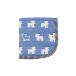 fuwara 6 -ply woven gauze handkerchie (..( man da Lynn blue ))