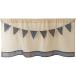 sunny day fabric короткие занавески темно-синий примерно ширина 100cm x длина 45cm Galland флаг есть 