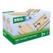 BRIO из дерева направляющие развивающая игрушка WORLD прямой линия направляющие 54mm [ электропоезд из дерева направляющие ] 33393 день рождения Рождество подарок салон развлечение мужчина 