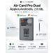Rolling Square AirCard Pro Dual �J�[�h�^ �X�}�[�g�g���b�J�[ �y Apple Android���Ή� �z  ���^2.2mm ���C�����X�[�d �����h�~�^�O QR�R�[�h �f�W�^�����h �֘A�摜1