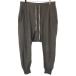 DRKSHDW by Rick Owens темный Shadow bai Rick Owens 18AW PRISONNER DRAWSTRING PANTS draw -тактный кольцо шаровары хаки серый серия M IT4FJO4R4MBL