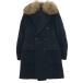 LARDINI Lardini мех цвет nep твид двойной пальто JD23144 темно-синий 44 IT4U4LSMQEOO