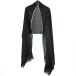 Yohji Yamamoto POUR HOMME Yohji Yamamoto бассейн Homme большой размер бахрома палантин черный ITH0GJMXY198