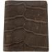 J&amp;M DAVIDSON J and M Davidson черный ko type вдавлено . кожа футляр для карточек Brown ITZL8WTWPEXC