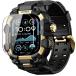 �݊��i  Apple Watch �o���h Ultra3 / 2 / 1 �Ή� 49mm ��̌^�ی�P�[�X �����K���X�t�B�����t�� �ϏՌ� ���ϋv �ȒP���� �ʋC�� �S�[���h�E�u���b�N