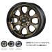 (�l�����������) MAD CROSS �}�b�h�N���X �O���C�X 4�{�Z�b�g 5/114.3 17�C���` 7.0J 38 �u���b�N�N���A�������u���b�N (BKC/BK)
