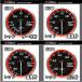 DEFI �f�t�B ���[�T�[�Q�[�WN2�v���X 4�_�Z�b�g �^�[�{�v (MAX200kPa)+�����v+�����v+�����v 60�� ���b�h �����ՁF���i�����F�z���C�g)