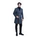  шерстяное пальто мужской Пальто Честерфилд WOOL BLEND толстый осень-зима бизнес одноцветный джентльмен одежда защищающий от холода большой размер 