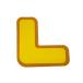 se- franc (SAFERUN) пол отображать ( высокая прочность модель ) L знак type желтый цвет высокая интенсивность PC материал двусторонний лента толщина примерно 1mm 50x150x150mm 10 листов se