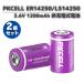 PKCELL 1/2AA ER14250 XL-050F SB-AA02 LS14250 3.6V 1200mAh Li-SOCL?  ˥   ż 󥵡ŵʤɤ˺Ŭ 2ĥå