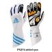  outlet sale!! adidas Adidas XLT racing glove WHITE/CYAN/BLUE racing cart * mileage . for (F94516)