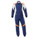 OMP FIRST EVO SUIT темно-синий голубой × orange (249) MY2025 костюм для гонок FIA8856-2018 легализация модель (IA0-1874-A01-249)