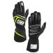 2024NEW model!OMP FIRST GLOVE black × yellow MY2024 racing glove FIA official recognition 8856-2018 (IB0-0776-A01-178)