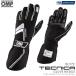 OMP TECNICA GLOVE MY2021 black × white racing glove FIA official recognition 8856-2018 BLACK×WHITE (IB0-0772-A01-071)