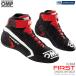 OMP FIRST SHOES MY2021 черный × красный (073) рейсинг обувь FIA легализация 8856-2018 BLACK×RED (IC/824073)