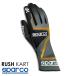 SPARCO Sparco RUSH KART gray × orange racing glove racing cart * mileage .* sport mileage for (002556_GRAF)