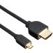 쥳 micro HDMI ֥ 1.5m 4K  2Kб ֥å CAC-HD14EU15BK