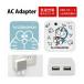 AC�A�_�v�^�[ USB 2�|�[�g I'm Doraemon �h�������� �[�d�� �R���Z���g �������݃^�C�v �A�_�v�^�[ idr-24