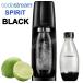  этот день отправка товар soda Stream SPIRIT ( Spirit ) mega упаковка черный чёрный soda производитель газированная вода газированная вода производитель 