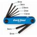 PARKTOOL( park tool ) складной выше hex ключ комплект 1-6mm AWS-10C