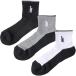  Gosen GOSEN мужской 3 пара комплект половина носки F25MH3P многоцветный 25-28cm