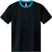 [ Gris ma-] короткий рукав 4.4oz dry футболка [UV cut ] Kids черный × бирюзовый Япония 150cm (-)