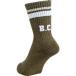  Converse (converse) длинный подушка носки CBE171005 4600 хаки 23-25cm