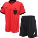 [KELME] унисекс короткий рукав рефери костюм 611 красный × черный M футбол принадлежности для судьи одежда 