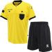 [KELME] унисекс короткий рукав рефери костюм 719 желтый × черный M футбол принадлежности для судьи одежда 