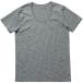 ( хлопок штат служащих )COTTON STAFF органический хлопок U шея футболка MS0303 2. серый L