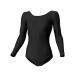 wundou(undou) P-520 женщина гимнастика Leotard длинный рукав P-520-34 черный 110