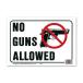 NO GUNS ALLOWED ( ружье запрет )