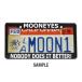  moon I z рамка для номера (MOONEYES) US размер custom рамка номерного знака US размер черный 