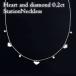  Heart diamond 0.2ct стойка колье Heart and Diamond