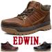 EDWIN sneakers men's waterproof side Zip fastener attaching enduring slide bottom trekking outdoor high endurance wide width stylish shoes Edwin edm6560