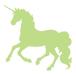 Wallmonkeys WM339909 Unicorn Silhouettes Style 6-Lime Green Peel and Stick ¹͢