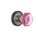 Nostalgic Warehouse 723123 Classic Rosette Double Dummy Waldorf Pink Door Knob in Antique Pewter¹͢