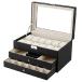 Oyydecor Jewelry Box Watch Box PU Leather Case Organizer Wooden Storage Organizer for Storage and Display Men's  Women's Gift Business (¹͢