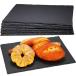 6 Pack 16 x12 Inches Black Slate Cheese Board Large Slate Charcuterie Boards with Natural Edge Cheese Tray for Kitchen Dining Party Sushi ¹͢