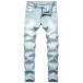  Denim брюки джинсы мужской стрейч цвет ..woshu обработка casual простой низ 