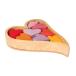 GRIMM'S Гримм s Heart. кубики * красный GM10178 Германия GRIMMS интерьер .. деревянная игрушка в машине дерево ... развивающая игрушка 