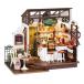  модель здание комплект для сборки DIY.....! Cafe терраса 666390-DG162S японский язык инструкция имеется миниатюра house кукольный дом 