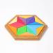 Гримм sGRIMM'S звезда. Hexagon * маленький GM43332 в машине дерево кубики деревянная игрушка ... Германия GRIMMS интерьер ..