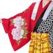  hakama внизу кимоно красный цветочный принт B8726