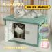  pet house outdoors cooling cat house cat house door attaching type green blanket attaching enduring -ply ventilation protection against cold canopy . manner kennel . good cat evacuation place construction easy ..