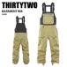 THIRTYTWOsa- чай two BASEMENT BIB KHAKI 24-25 одежда унисекс bib брюки лыжи сноуборд 