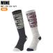 MINE мой nMP-725 2 пара комплект LONG JUNIOR SOCKS CH/GY1 Junior носки ребенок носки снежные игры лыжи сноуборд 
