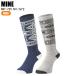 MINE мой nMP-725 2 пара комплект LONG JUNIOR SOCKS NV/GY2 Junior носки ребенок носки снежные игры лыжи сноуборд 