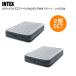 [ внутренний стандартный товар ]INTEX Inte ksCPmi dry z надувное спальное место AC насос есть 2 шт. комплект U-67769 широкий двойной широкий двойной кемпинг уличный 